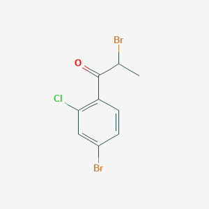 2-Bromo-1-(4-bromo-2-chloro-phenyl)-propan-1-one