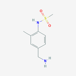 N-[4-(aminomethyl)-2-methylphenyl]methane-sulfonamide
