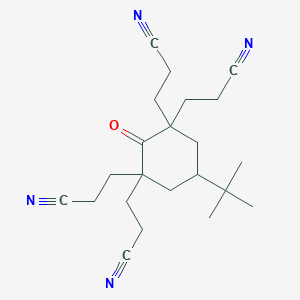 4-t-Butyl-2,2,6,6-tetra(beta-cyanoethyl)cyclohexanone