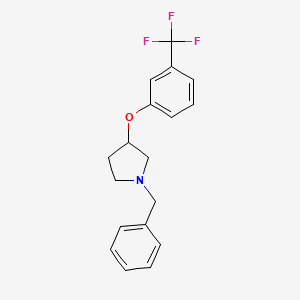 1-Benzyl-3-[3-(trifluoromethyl)phenoxy]pyrrolidine