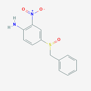 2-Nitro-4-(phenylmethanesulfinyl)aniline