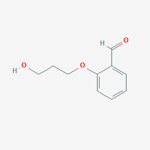 molecular formula C10H12O3 B8464504 2-(3-Hydroxypropoxy)benzaldehyde 