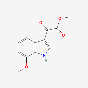 molecular formula C12H11NO4 B8464668 (7-Methoxy-1H-indol-3-yl)-oxo-acetic acid methyl ester 