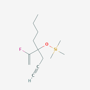 B8464680 {[4-(1-Fluoroethenyl)oct-1-yn-4-yl]oxy}(trimethyl)silane CAS No. 76329-19-6