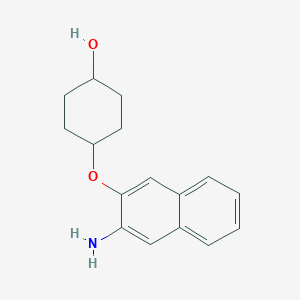 molecular formula C16H19NO2 B8464713 4-(3-Amino-naphthalen-2-yloxy)-cyclohexanol 