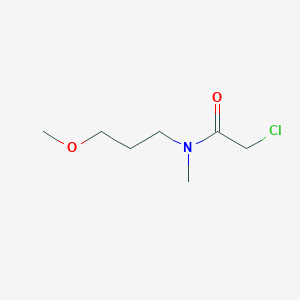 molecular formula C7H14ClNO2 B8464789 2-chloro-N-(3-methoxypropyl)-N-methylacetamide 