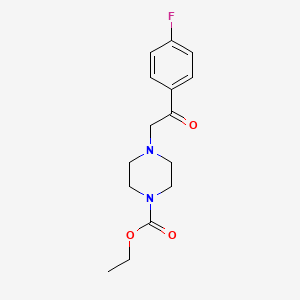 1-Ethoxycarbonyl-4-[2-(4-fluorophenyl)-2-oxoethyl]piperazine