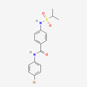 N-(4-Bromophenyl)-4-[(propane-2-sulfonyl)amino]benzamide
