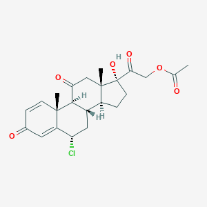 molecular formula C23H27ClO6 B084650 Chloroprednisone Acetate CAS No. 14066-79-6