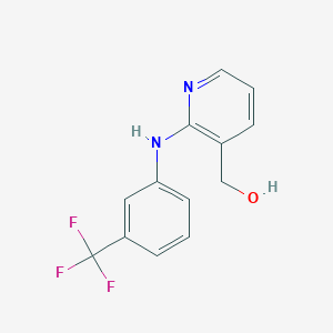 molecular formula C13H11F3N2O B8465004 2-[(3-Trifluoromethylphenyl)amino]-3-pyridylmethanol 