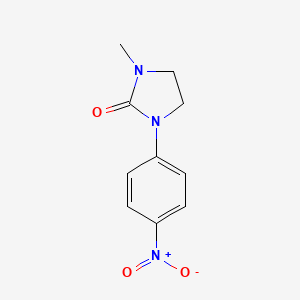 molecular formula C10H11N3O3 B8465057 1-Methyl-3-(4-nitrophenyl)imidazolidin-2-one CAS No. 89518-84-3
