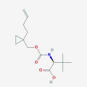 N-({[1-(But-3-en-1-yl)cyclopropyl]methoxy}carbonyl)-3-methyl-L-valine