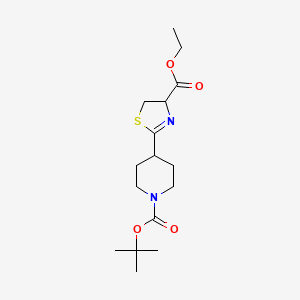 1-Boc-4-(4-Ethoxycarbonyl-4,5-dihydrothiazol-2-yl)piperidine