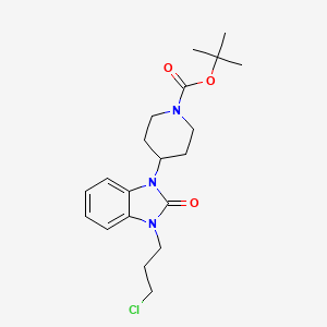 tert-Butyl 4-(3-(3-chloropropyl)-2-oxo-2,3-dihydrobenzo[d]imidazol-1-yl)piperidine-1-carboxylate