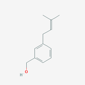molecular formula C12H16O B8465241 3-(3-Methyl-2-butenyl)benzyl alcohol 