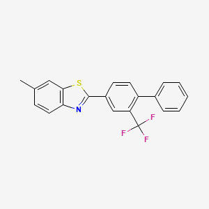6-Methyl-2-[2-(trifluoromethyl)[1,1'-biphenyl]-4-yl]-1,3-benzothiazole