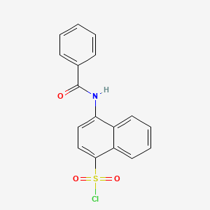 molecular formula C17H12ClNO3S B8465271 4-Benzoylamino-naphthalene-1-sulfonyl chloride CAS No. 723308-60-9