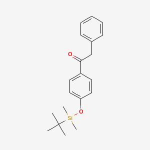1-(4-{[tert-Butyl(dimethyl)silyl]oxy}phenyl)-2-phenylethan-1-one