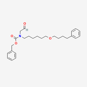 Benzyl (2-oxoethyl)(6-(4-phenylbutoxy)hexyl)carbamate