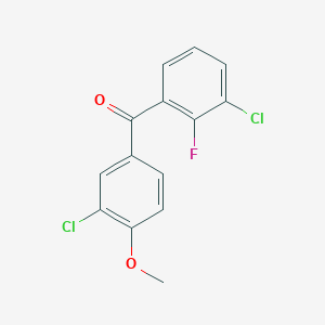 (3-Chloro-2-fluorophenyl)(3-chloro-4-methoxyphenyl)methanone
