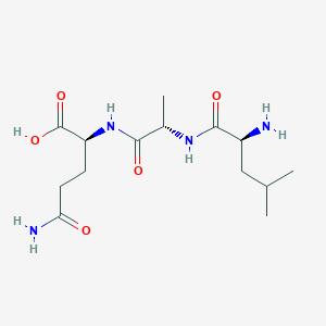 molecular formula C14H26N4O5 B8465399 L-Leucyl-L-alanyl-L-glutamine CAS No. 85038-51-3