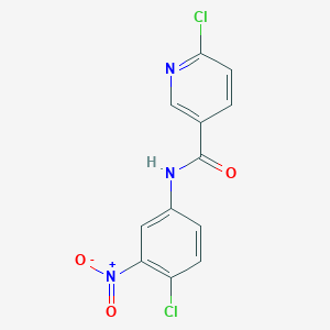 molecular formula C12H7Cl2N3O3 B8465415 6-chloro-N-(4-chloro-3-nitrophenyl)nicotinamide 