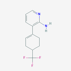 molecular formula C12H13F3N2 B8465420 3-(4-Trifluoromethyl-cyclohex-1-enyl)-pyridin-2-ylamine 