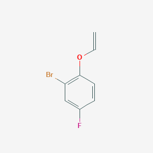 molecular formula C8H6BrFO B8465468 2-Bromo-4-fluoro-1-vinyloxy-benzene 