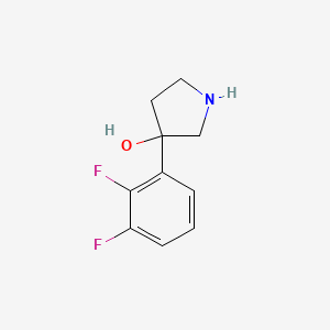 molecular formula C10H11F2NO B8465491 3-(2,3-Difluorophenyl)pyrrolidin-3-ol 