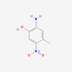 molecular formula C7H8N2O3 B8465492 2-Amino-4-methyl-5-nitrophenol 