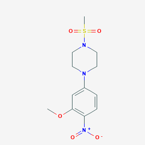 1-(3-Methoxy-4-nitro-phenyl)-4-methylsulfonyl-piperazine