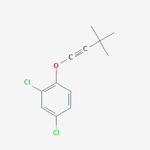 molecular formula C12H12Cl2O B8465517 2,4-Dichloro-1-[(3,3-dimethylbut-1-yn-1-yl)oxy]benzene CAS No. 94320-03-3