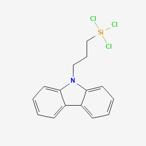 molecular formula C15H14Cl3NSi B8465559 9-(3-Trichlorosilylprop-1-yl)carbazole CAS No. 866454-41-3