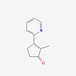 molecular formula C11H11NO B8465563 2-Methyl-3-pyridin-2-yl-cyclopent-2-enone 