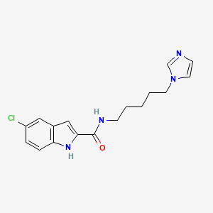 1h-Indole-2-carboxamide,5-chloro-n-[5-(1h-imidazol-1-yl)pentyl]-