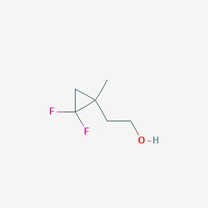 molecular formula C6H10F2O B8465586 2-(2,2-Difluoro-1-methyl-cyclopropyl)-ethanol 