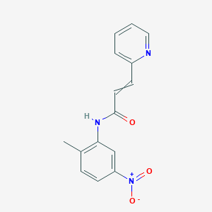 molecular formula C15H13N3O3 B8465589 N-(2-methyl-5-nitrophenyl)-3-pyridinylacrylamide 