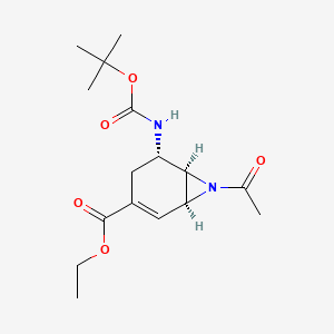 ethyl (1S,5S,6R)-7-acetyl-5-((tert-butoxycarbonyl)amino)-7-azabicyclo[4.1.0]hept-2-ene-3-carboxylate