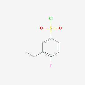 molecular formula C8H8ClFO2S B8465656 3-Ethyl-4-fluorobenzenesulfonyl chloride 
