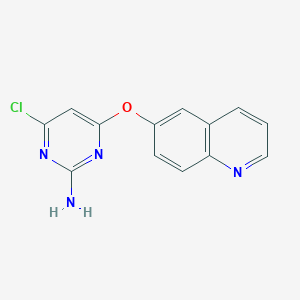 4-Chloro-6-(quinolin-6-yloxy)-pyrimidin-2-ylamine