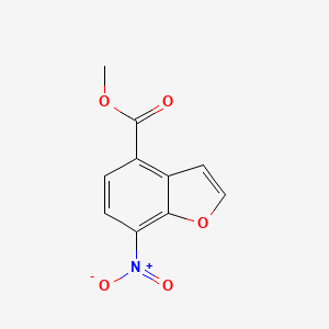 molecular formula C10H7NO5 B8465710 Methyl 7-nitrobenzofuran-4-carboxylate 