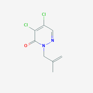 molecular formula C8H8Cl2N2O B8465777 4,5-dichloro-2-(2-methyl-2-propenyl)-3(2H)-pyridazinone 