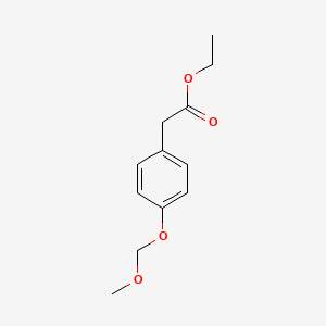 molecular formula C12H16O4 B8465825 Ethyl 2-(4-(methoxymethoxy)phenyl)acetate 