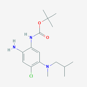 Carbamic acid,[2-amino-4-chloro-5-[methyl(2-methylpropyl)amino]phenyl]-,1,1-dimethylethyl ester