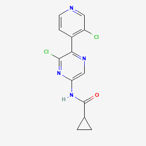 N-[6-chloro-5-(3-chloropyridin-4-yl)pyrazin-2-yl]cyclopropanecarboxamide