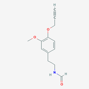 Formamide, N-[2-[3-methoxy-4-(2-propynyloxy)phenyl]ethyl]-