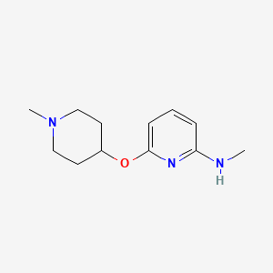 molecular formula C12H19N3O B8465895 Methyl-[6-(1-methyl-piperidin-4-yloxy)-pyridin-2-yl]-amine 