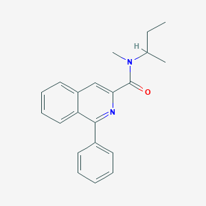 molecular formula C21H22N2O B8465937 N-(Butan-2-yl)-N-methyl-1-phenylisoquinoline-3-carboxamide CAS No. 89242-13-7