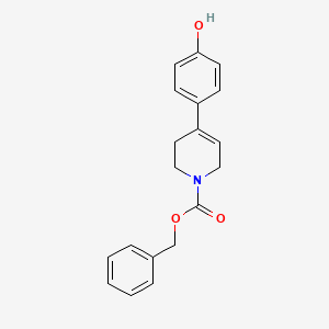 benzyl 4-(4-hydroxyphenyl)-1,2,3,6-tetrahydropyridine-1-carboxylate