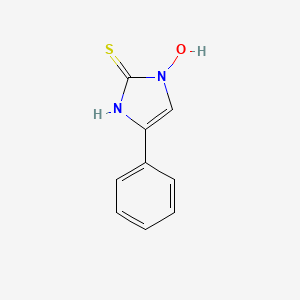 molecular formula C9H8N2OS B8465974 Phenyl-1-hydroxy-1,2-dihydroimidazole-2-thione 
